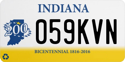 IN license plate 059KVN