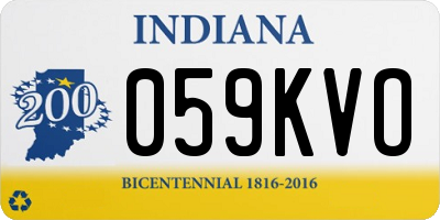 IN license plate 059KVO