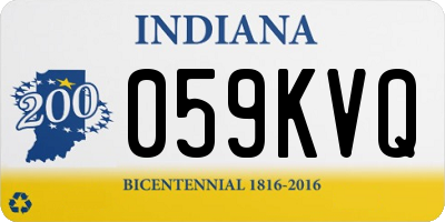 IN license plate 059KVQ