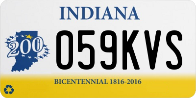 IN license plate 059KVS