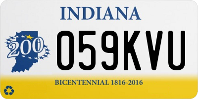 IN license plate 059KVU