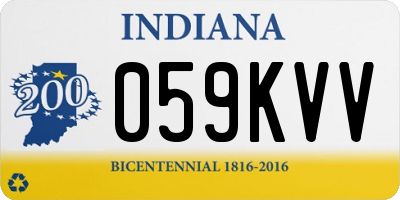 IN license plate 059KVV
