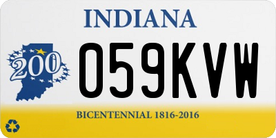 IN license plate 059KVW