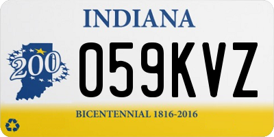 IN license plate 059KVZ