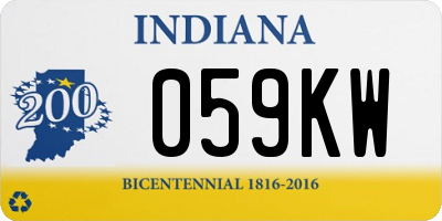 IN license plate 059KW