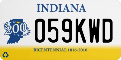 IN license plate 059KWD