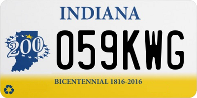 IN license plate 059KWG