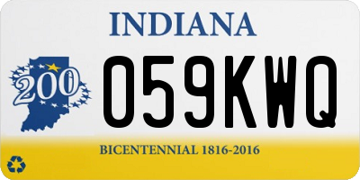 IN license plate 059KWQ