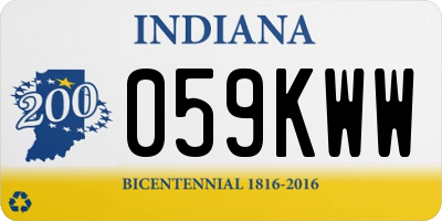 IN license plate 059KWW