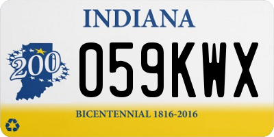IN license plate 059KWX