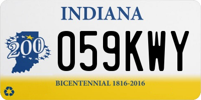 IN license plate 059KWY