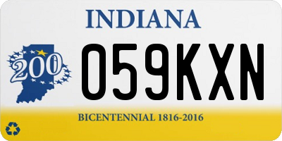 IN license plate 059KXN