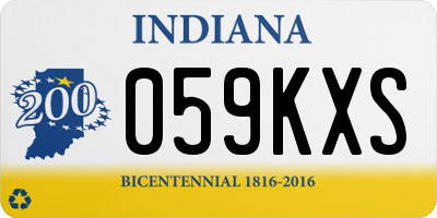IN license plate 059KXS