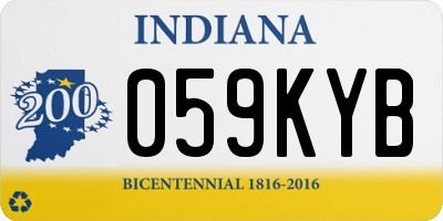 IN license plate 059KYB
