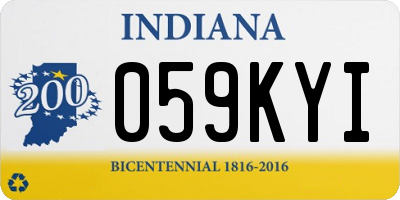 IN license plate 059KYI