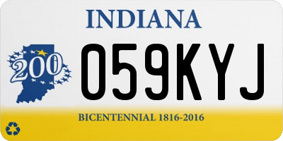 IN license plate 059KYJ