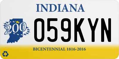 IN license plate 059KYN