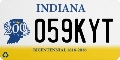 IN license plate 059KYT