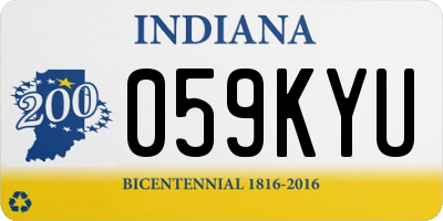 IN license plate 059KYU