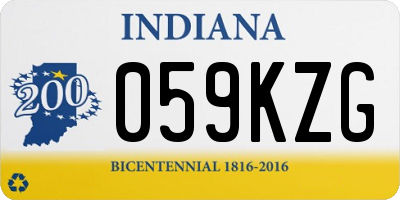 IN license plate 059KZG