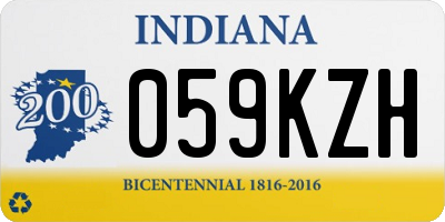 IN license plate 059KZH