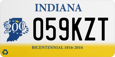 IN license plate 059KZT