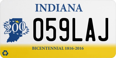 IN license plate 059LAJ