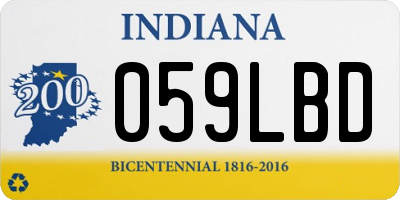 IN license plate 059LBD