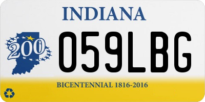 IN license plate 059LBG