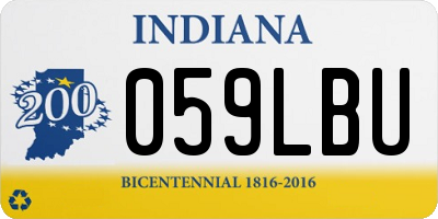 IN license plate 059LBU