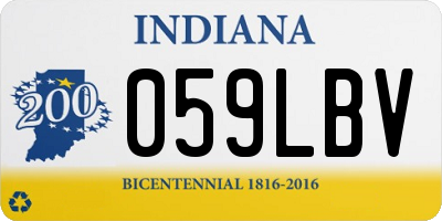 IN license plate 059LBV