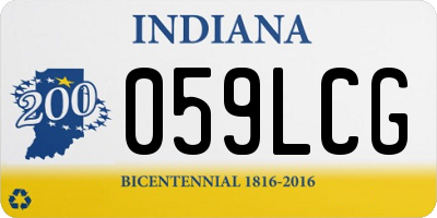 IN license plate 059LCG