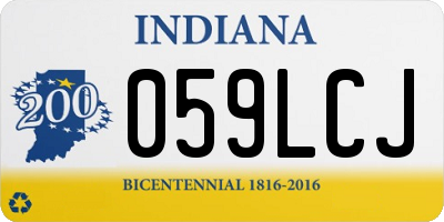 IN license plate 059LCJ