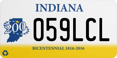 IN license plate 059LCL