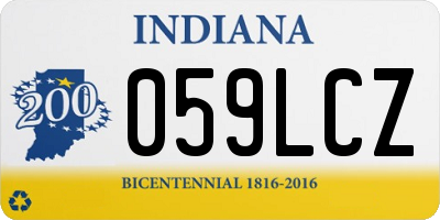 IN license plate 059LCZ