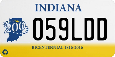 IN license plate 059LDD