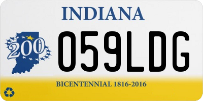 IN license plate 059LDG