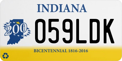 IN license plate 059LDK