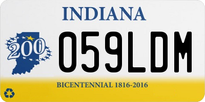 IN license plate 059LDM