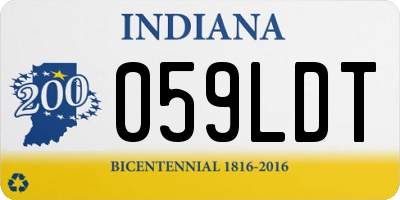 IN license plate 059LDT