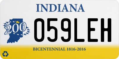 IN license plate 059LEH