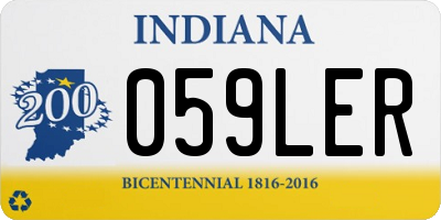 IN license plate 059LER