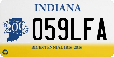 IN license plate 059LFA