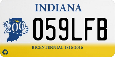 IN license plate 059LFB