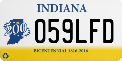 IN license plate 059LFD