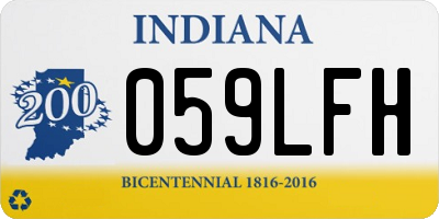 IN license plate 059LFH