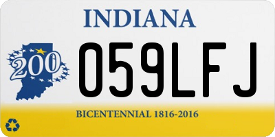 IN license plate 059LFJ