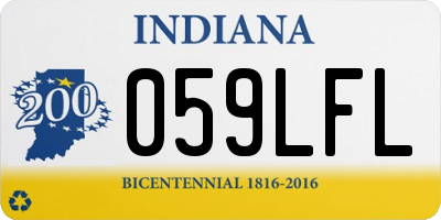 IN license plate 059LFL