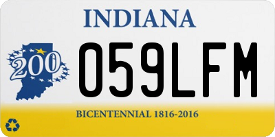 IN license plate 059LFM