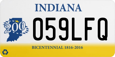 IN license plate 059LFQ